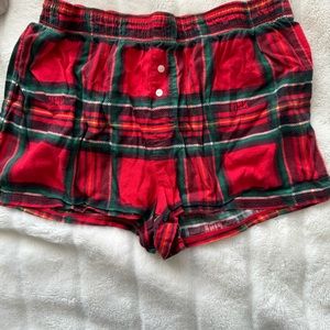 Victoria’s Secret, Pink christmas pajama shorts
